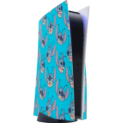 Disney Lilo and Stitch Face Expression Pattern PlayStation PS5 Skins