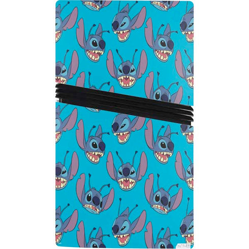 Disney Lilo and Stitch Face Expression Pattern PS5 Pro Console Skin
