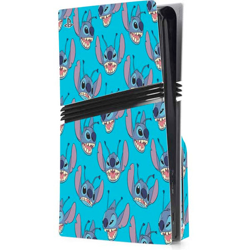Disney Lilo and Stitch Face Expression Pattern PS5 Pro Disk Console Skin