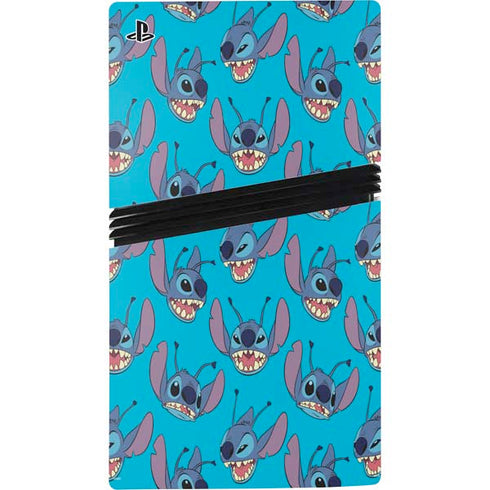 Disney Lilo and Stitch Face Expression Pattern PS5 Pro Disk Console Skin