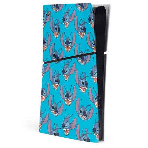 Disney Lilo and Stitch Face Expression Pattern PlayStation PS5 Skins
