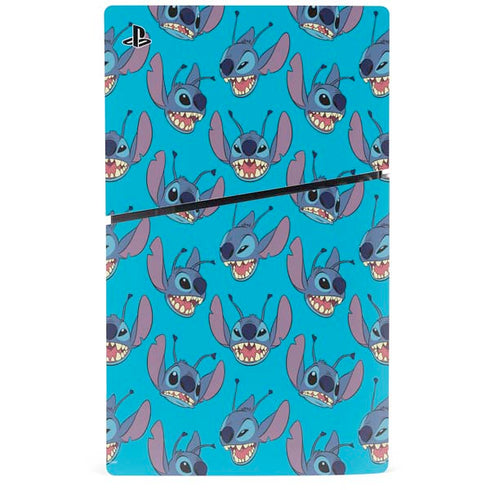 Disney Lilo and Stitch Face Expression Pattern PS5 Slim Digital Edition Console Skin