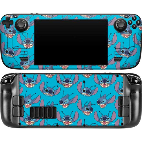 Disney Lilo and Stitch Face Expression Pattern Steam Deck Handheld Gaming Computer Skin