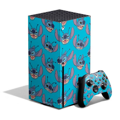 Disney Lilo and Stitch Face Expression Pattern Xbox Series X Skins
