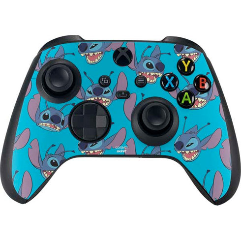 Disney Lilo and Stitch Face Expression Pattern Xbox Series X Skins