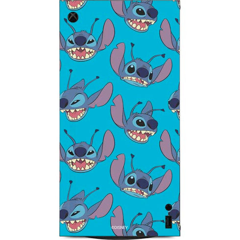 Disney Lilo and Stitch Face Expression Pattern XBox Series X Digital Edition Console Skin