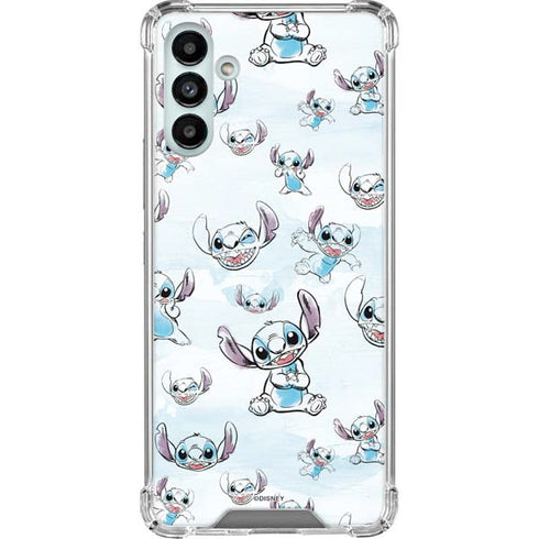 Disney Lilo and Stitch Pattern Galaxy A13 5G Clear Case
