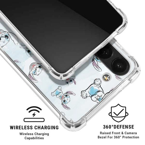 Disney Lilo and Stitch Pattern Galaxy A13 5G Clear Case
