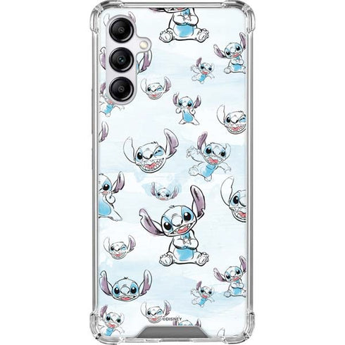 Disney Lilo and Stitch Pattern Galaxy A14 5G Clear Case