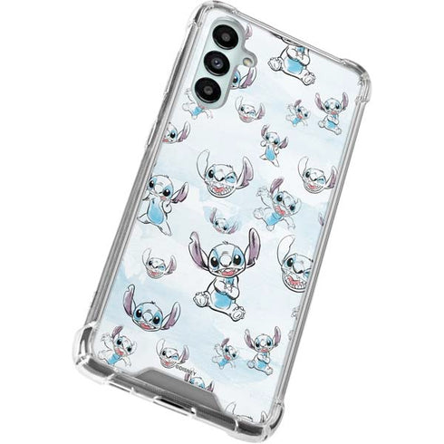 Disney Lilo and Stitch Pattern Galaxy A14 5G Clear Case