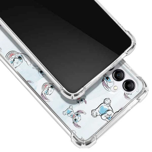 Disney Lilo and Stitch Pattern Galaxy A14 5G Clear Case