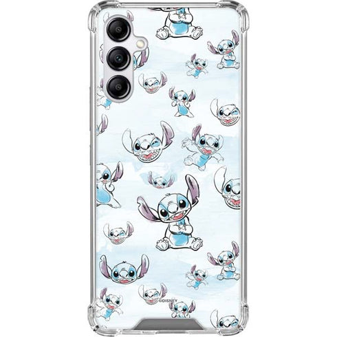 Disney Lilo and Stitch Pattern Galaxy A15 5G Clear Case