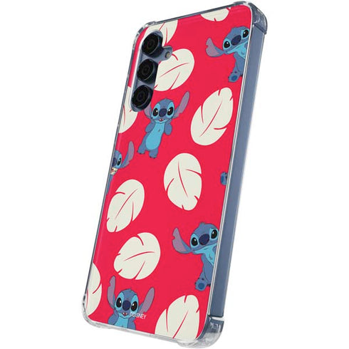 Disney Lilo and Stitch Character Pattern Galaxy A35 5G Clear Case