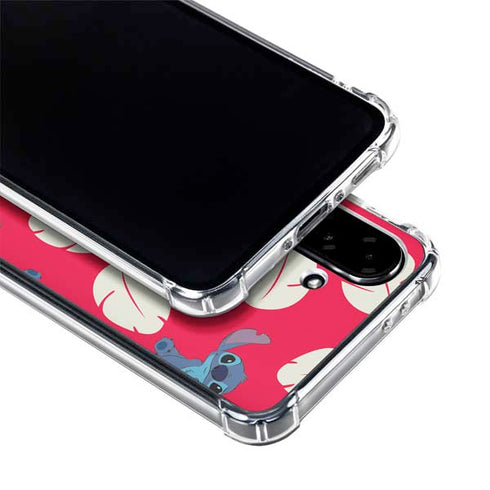 Disney Lilo and Stitch Character Pattern Galaxy A36 5G Clear Case