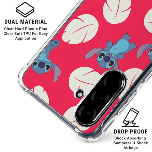 Disney Lilo and Stitch Character Pattern Galaxy A36 5G Clear Case