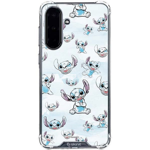 Disney Lilo and Stitch Pattern Galaxy A36 5G Clear Case