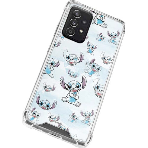 Disney Lilo and Stitch Pattern Galaxy A52 5G Clear Case