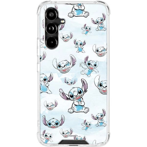 Disney Lilo and Stitch Pattern Galaxy A54 5G Clear Case
