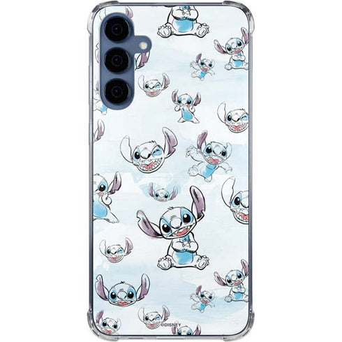 Disney Lilo and Stitch Pattern Galaxy A55 5G Clear Case