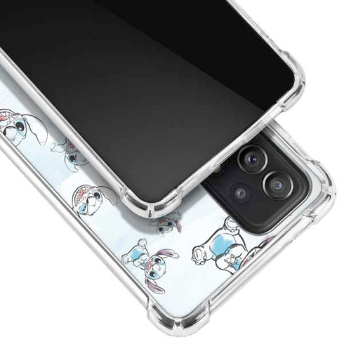 Disney Lilo and Stitch Pattern Galaxy A72 5G Clear Case