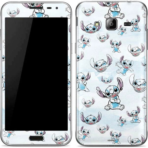 Disney Lilo and Stitch Pattern Galaxy J3 Skin