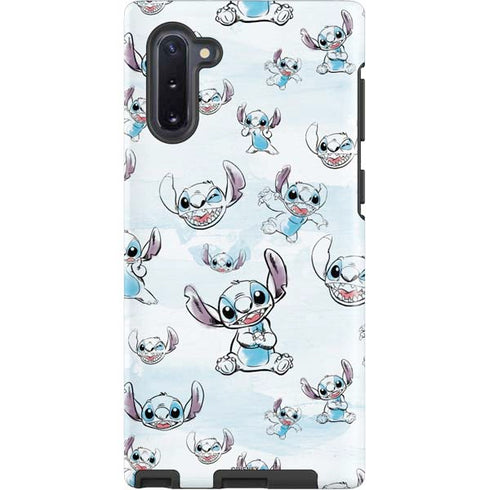 Disney Lilo and Stitch Pattern Galaxy Note 10 Pro Case