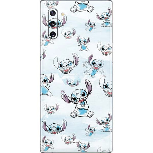 Disney Lilo and Stitch Pattern Galaxy Note 10 Skin