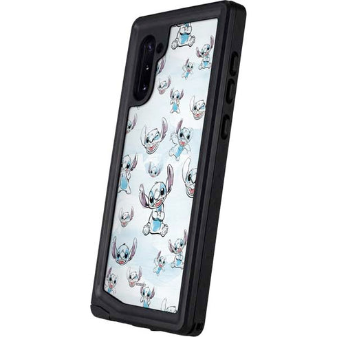Disney Lilo and Stitch Pattern Galaxy Note 10 Waterproof Case