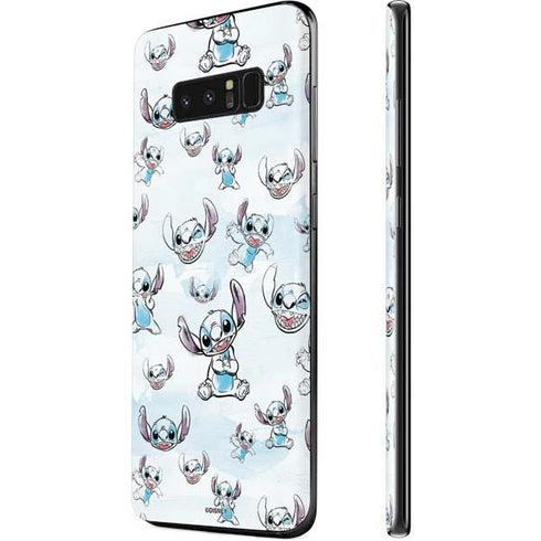 Disney Lilo and Stitch Pattern Galaxy Note 8 Skin