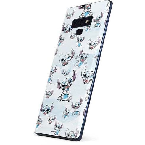 Disney Lilo and Stitch Pattern Galaxy Note 9 Skin