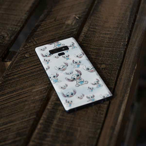 Disney Lilo and Stitch Pattern Galaxy Note 9 Skin