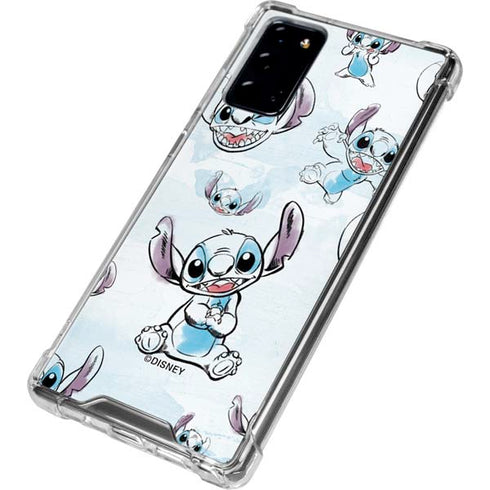 Disney Lilo and Stitch Pattern Galaxy Note20 5G Clear Case