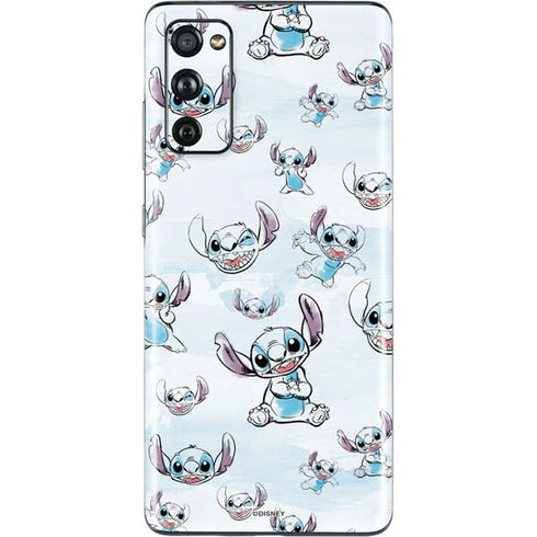 Disney Lilo and Stitch Pattern Galaxy S20 Fan Edition Skin