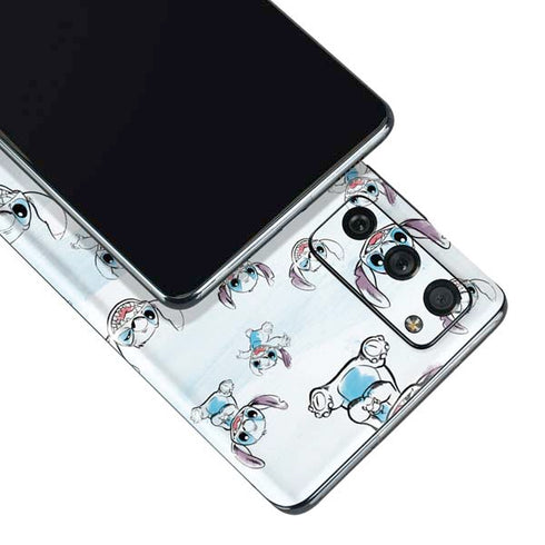 Disney Lilo and Stitch Pattern Galaxy S20 Fan Edition Skin