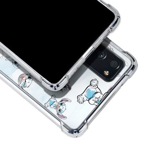 Disney Lilo and Stitch Pattern Galaxy S20 FE Clear Case