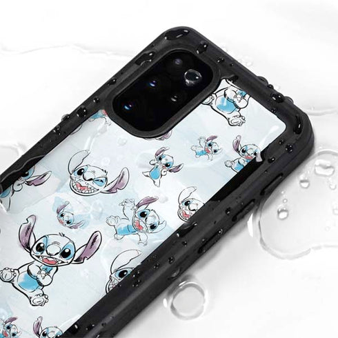 Disney Lilo and Stitch Pattern Galaxy S20 Plus Waterproof Case