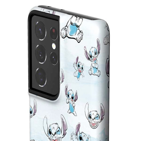 Disney Lilo and Stitch Pattern Galaxy S21 Ultra 5G Pro Case