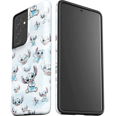 Disney Lilo and Stitch Pattern Galaxy S21 Ultra 5G Pro Case