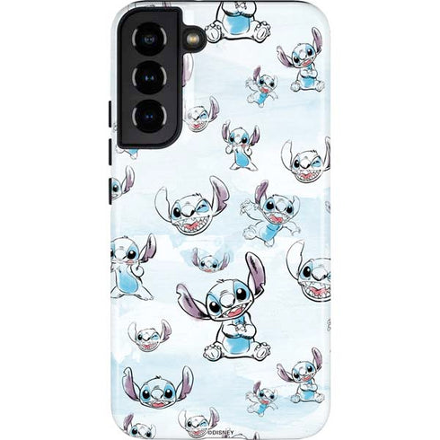 Disney Lilo and Stitch Pattern Galaxy S22 Plus Pro Case