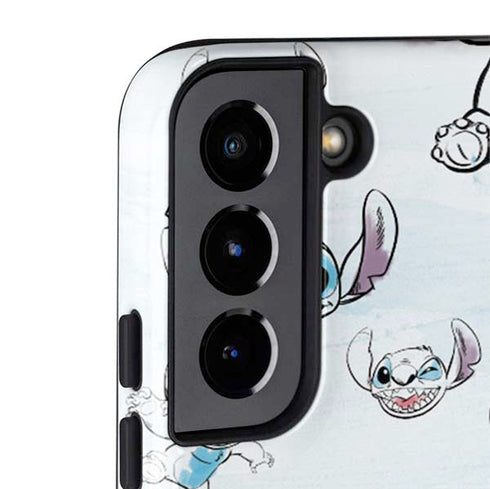 Disney Lilo and Stitch Pattern Galaxy S22 Plus Pro Case