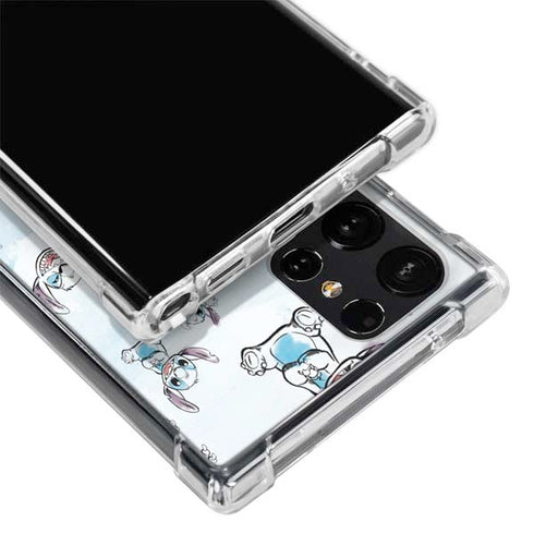 Disney Lilo and Stitch Pattern Galaxy S22 Ultra Clear Case