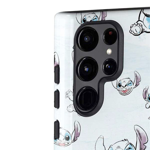 Disney Lilo and Stitch Pattern Galaxy S22 Ultra Pro Case