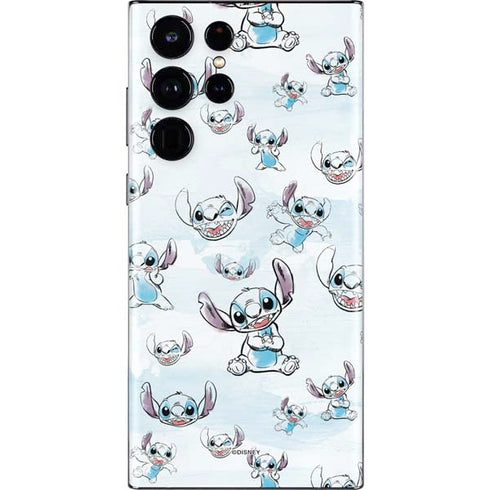 Disney Lilo and Stitch Pattern Galaxy S22 Ultra Skin