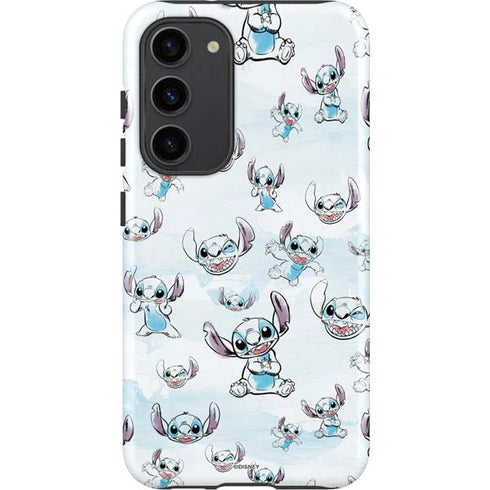Disney Lilo and Stitch Pattern Galaxy S23 Plus Pro Case
