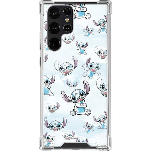 Disney Lilo and Stitch Pattern Galaxy S23 Ultra Clear Case