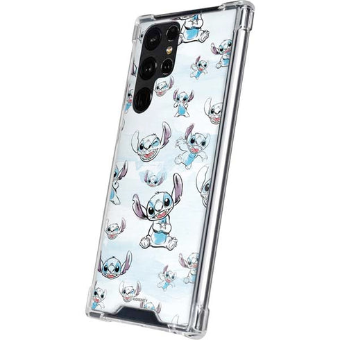 Disney Lilo and Stitch Pattern Galaxy S23 Ultra Clear Case