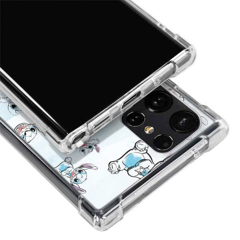 Disney Lilo and Stitch Pattern Galaxy S23 Ultra Clear Case