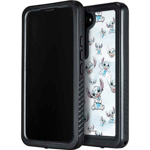 Disney Lilo and Stitch Pattern Galaxy S23 Waterproof Case