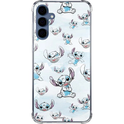 Disney Lilo and Stitch Pattern Galaxy S24 Clear Case