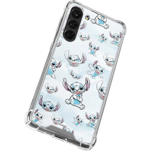 Disney Lilo and Stitch Pattern Galaxy S24 FE Clear Case